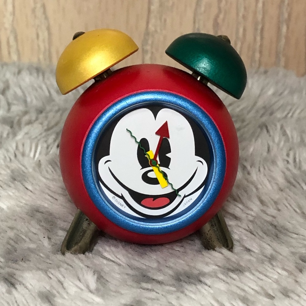 Retro Mickey Mouse Clock w Removable Watch Face Big Face Logo Small Mini